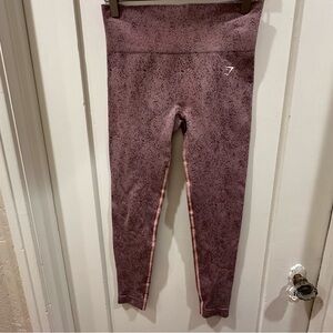 Gymshark Mauve Patterned Leggings